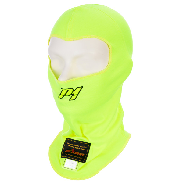 le magasin des pilotes : Cagoule FIA P1 Modacrylique Jaune Fluo